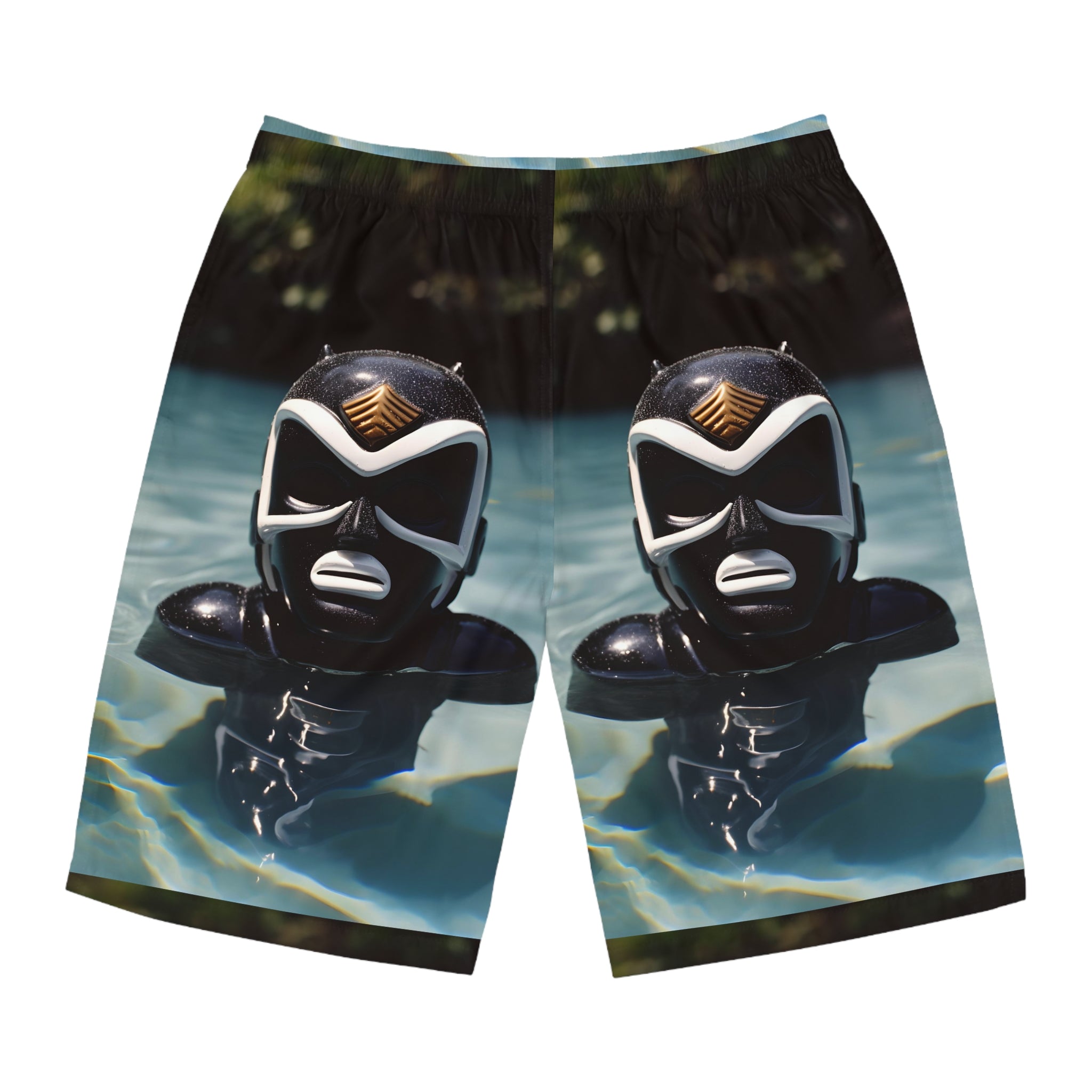 BLACK RANGER DIP DRIP -Men's Board Shorts (AOP)