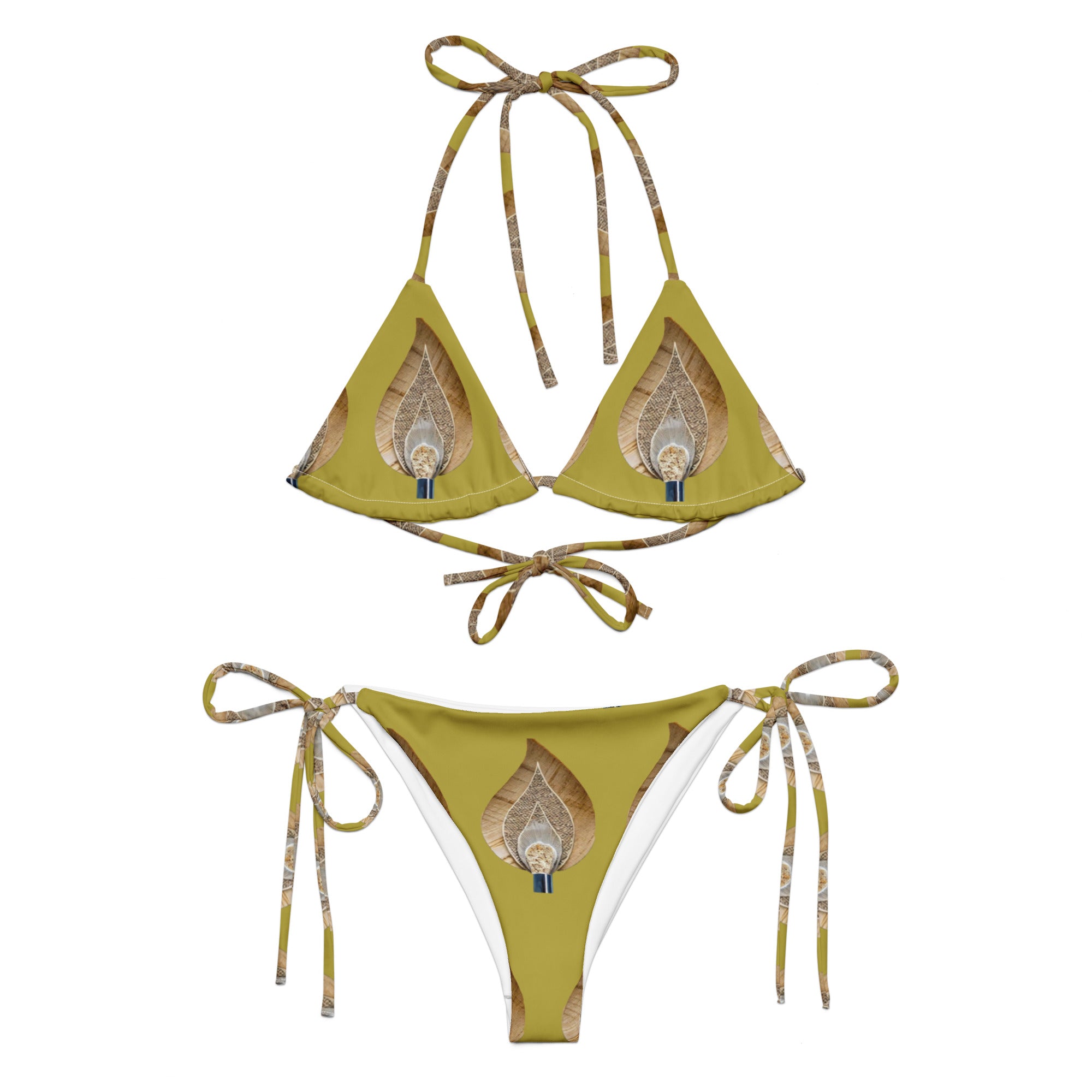 BAB GOOCH BAMBOO LIT -All-over print recycled string bikini