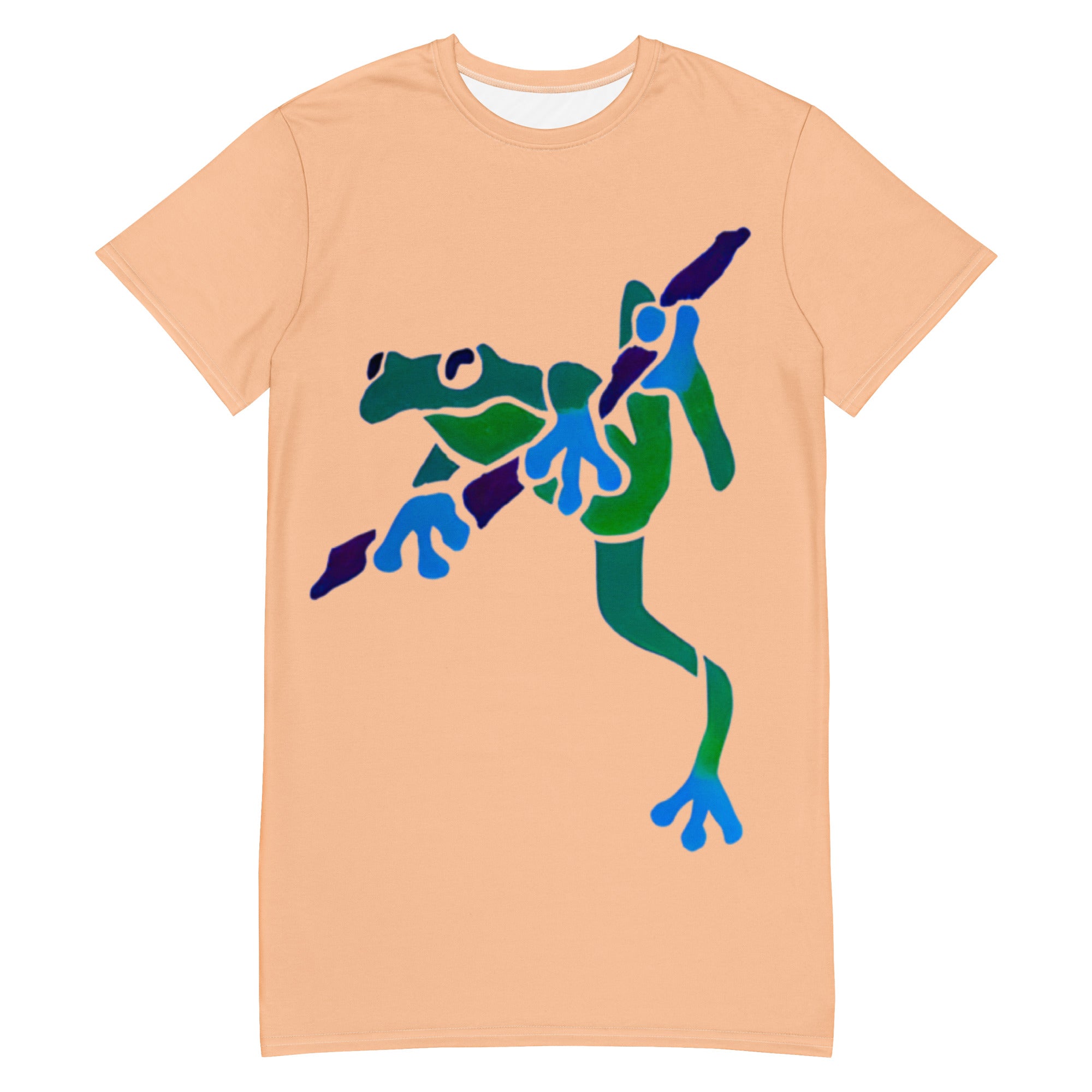 4 frog T-shirt dress