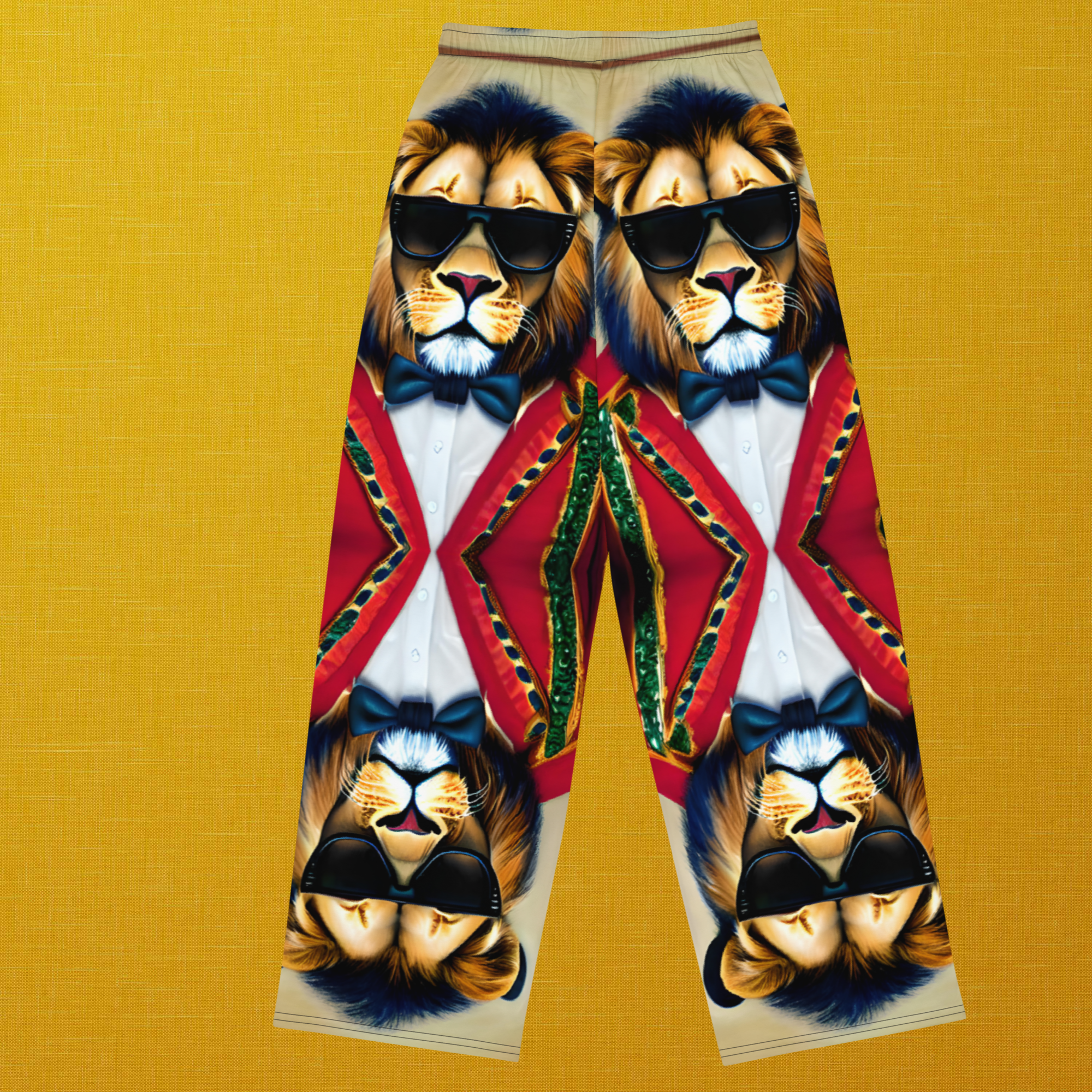 BAB GOOCH LION-All-over print unisex wide-leg pants